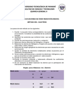 Balanceo de Ecuaciones Redox Por El Método Ión - Electrón II Semestre