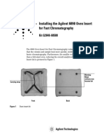 Installing The Agilent 6890 Oven Insert For Fast Chromatography