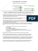 Pile Driving Log Sheets