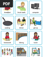 Tu Vung Visual Timetable For Home