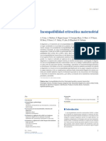 Incompatibilidad Materno Fetal RH