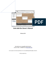 Celtx Add-Ons Owners Manual