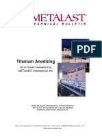 Titanium Anodizing: An in House Evaluation by METALAST International, Inc