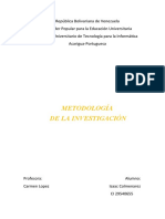 Informe Metodología de Investigación