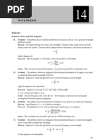 Wave Motion: E Section 14.1 Waves and Their Properties