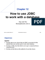 Chapter 12 - How To Use JDBC To Work With A Database