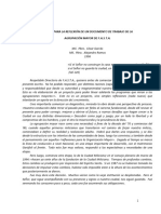 Aporte para La Reflexion de Un Documento para La Mayor