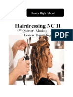 Hairdressing NC II: 4 Quarter - Module 1 and 2