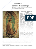 Novena A Nossa Senhora de Guadalupe