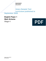 Cambridge Primary Sample Test For Use With Curriculum Published in September 2020