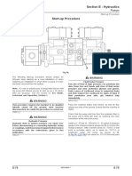 Section E - Hydraulics Start-Up Procedure: Pumps