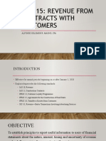 Ifrs 15: Revenue From Contracts With Customers: Alfonso Solomon R. Magno, Cpa