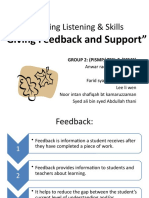 Assessing Listening Speaking Skills Giving Feedback and Support