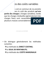 Controle de Gestion 2 de Coûts Variables