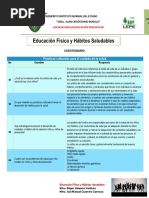 Cuestionario - Prácticas Culturales para El Cuidado de La Salud