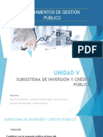 Subsistema de Inversion y Credito Publico