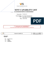 Component Capability List: Document Ref.: VTS/MOE/CCL Document Holder: JSC Vostok Technical Services