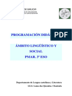 Programación Didáctica Pmar. Ámbito Lingüístico y Social