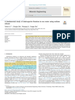 A Fundamental Study of Chalcopyrite Flotation in Sea Water Using Sodium Silicate