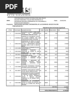 Presupuesto Avicola