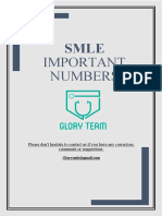 Important Numbers For SMLE