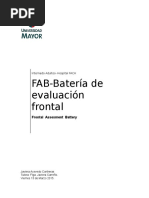 FAB Bateria de Evaluacion Frontal