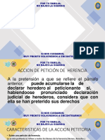 Accion Petitoria de Herencia y Reivincidcacion