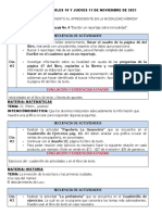 Sesión 25 Miercoles 10 y Jueves 11 de Noviembre