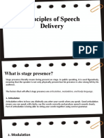 Principles of Speech Delivery