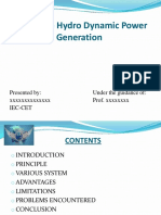 Magneto Hydro Dynamic Power Generation: Presented By: XXXXXXXXXXXXXX Iec-Cet Under The Guidance Of: Prof. XXXXXXXX