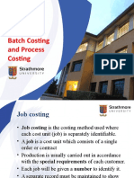 Job, Batch and Process Costing