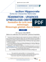 II-243-Anomalies Du Cycle Menstruel Mét Rorragie - Hémorragie Géni Tale Chez La Femme