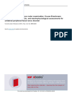 Diagnostic Utility of Freyss Motor Examination Hou