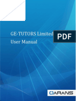 User Manual Ge Tutors