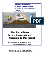 Plan Estrategico Del Desarrollo de La Ciudad de San Fernando y El Municipio de Montecristi