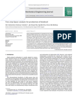 Two-Step Lipase Catalysis For Production of Biodiesel