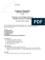 Cadence Tutorial 1: V 1 - 0 Electronic Circuit Design Laboratory Helsinki University of Technology