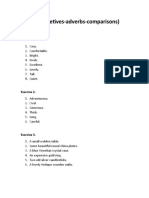 Unit 16 Adjetives - Adverbs - Comparisons