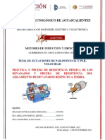 Practica 3 Prueba de Resistencia Óhmica de Los Devanados y Prueba de Resistencia Del Aislamiento de Devanados (Practica Completa)