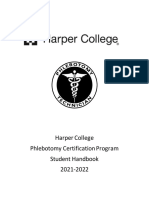 Harper College Phlebotomy Student Handbook 2021-2022