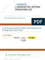 Medicion y Unidades Del Sistema Internacional (Si)