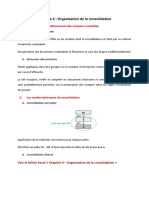 Chapitre 4 - Organisation de La Consolidation