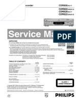 Philips CDR 800 802 820 822 Service Manual