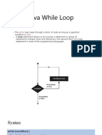 Java While Loop