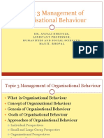 3 Management of Organisational Behaviour