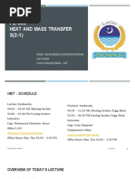 FE-509 Heat and Mass Transfer 3 (2-1)