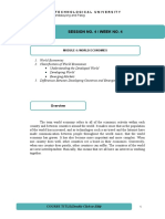 Session No. 4 / Week No. 4: 1. World Economies 2. Classification of World Economies