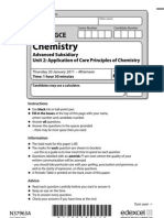 Edexcel Chemistry AS UNIT 2 2011 QP