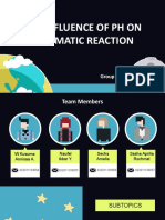 The Influence of PH On Enzymatic Reaction: Group A17