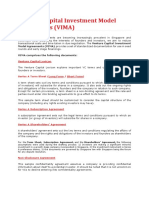 Venture Capital Investment Model Agreements